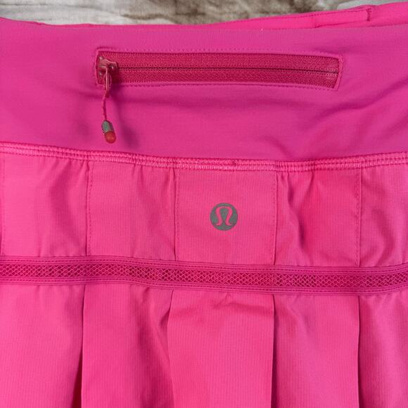lululemon pace setter pinkalicious women's skirt 6 - Picture 9 of 11